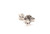  Victorian Single Diamond Stud Earring Mined .125ct Old Mine Cut Original 1890's 