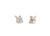 Old European Art Deco Diamond Stud Earrings .50ct Mined 14K Original 1920's
