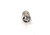  Chocolate Diamond Single Stud Earring RBC Pushback .42ct Mined 14K White Gold 