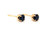 Sapphire Stud Earrings .50ct Round 14K Yellow Gold September Birthstone 