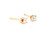 Diamond Stud Earrings Natural Mined Round .35ct 4 Prong Push Back 14K Yellow Gold
