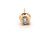 Diamond Hidden Halo Single Stud Earring Mined .50ct 14K Yellow Gold Pushback