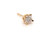 Diamond Single Stud Earring Mined .30ct H SI3 14K Yellow Gold 4 Prong Basket