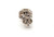  Black Diamond Halo Single Stud Earring White Gold Screwback 