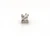 French Cut Art Deco Single Diamond Stud Earring Mined .15ct 1920's
