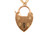  Victorian England Love Lock Necklace Pendant 9K Yellow Gold 1880's Henry Allday & Son 