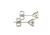 Brand New Diamond Stud Earrings Mined .85ct F SI 14K White Gold Pushback 