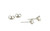 Brand New Diamond Stud Earrings Mined .85ct F SI 14K White Gold Pushback
