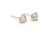  Brand New Diamond Stud Earrings Mined .53ct I SI 14K White Gold Pushback 