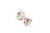 Diamond Single Stud Earring Mined .50ct E-F SI3 14K White Gold 3 Prong