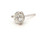  Diamond Single Stud Earring Mined .50ct E-F SI3 14K White Gold 3 Prong 