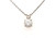 Diamond Solitaire Pendant Necklace .44ct Mined G SI2 EGL Certified 14K White Gold