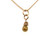 Lapaix Natural Vivid Yellow Briolette Diamond Pendant Necklace .63ct Mined 14K