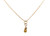 Lapaix Natural Vivid Yellow Briolette Diamond Pendant Necklace .63ct Mined 14K
