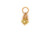  Lapaix Natural Fancy Yellow Briolette Diamond Pendant Necklace .68ct Mined 14K 