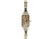Elgin 14K Ladies Wrist Watch 1920's Mint Engraved Flowers French Cut Sapphire Deco