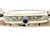 Elgin 14K Ladies Wrist Watch 1920's Mint Engraved Flowers French Cut Sapphire Deco