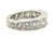  Art Deco Graduated Eternity Band 3.10ct OEC Graduated Diamonds GIA E VS2 Platinum NOS 