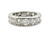  Art Deco Graduated Eternity Band 3.10ct OEC Graduated Diamonds GIA E VS2 Platinum NOS 