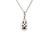 Diamond Cluster Pendant Necklace Over 1/4ct 14K White Gold Brand New