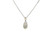 Diamond Cluster Pendant Necklace Over 1/4ct 14K White Gold Brand New