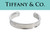  Tiffany & Co. 1837 Open Cuff Bangle Bracelet 925 Sterling Silver 7mm 