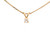  Diamond Solitaire Pendant Necklace .16ct Mined E-F VS RBC 14K Yellow Gold 