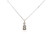 Diamond Bar Pendant Mined 1/2 Carat Princess Cut 14K White Gold .50ct