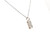Diamond Bar Pendant Mined 1/2 Carat Princess Cut 14K White Gold .50ct