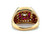 Mens Ruby Diamond Cocktail Ring 3.00ct 18K Yellow Gold Custom Designer Quality