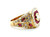 Mens Ruby Diamond Cocktail Ring 3.00ct 18K Yellow Gold Custom Designer Quality