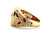 Mens Ruby Diamond Cocktail Ring 3.00ct 18K Yellow Gold Custom Designer Quality