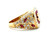 Mens Ruby Diamond Cocktail Ring 3.00ct 18K Yellow Gold Custom Designer Quality