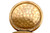  Accutron Quartz Pocket Watch Gold Plated Case Roman Numerals Day/Date 