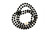  Strand of Onyx Gemstone 34 Inch Necklace 6.1mm 14K Yellow Gold 