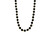  Strand of Onyx Gemstone 34 Inch Necklace 6.1mm 14K Yellow Gold 
