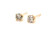  Diamond Stud Earrings Natural Mined Round 1/3ct Pushback 14K Yellow Gold 