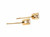  Fancy Chocolate Diamond Stud Earrings .40ct Round Brilliant 14K Yellow Gold 