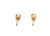  Fancy Chocolate Diamond Stud Earrings .40ct Round Brilliant 14K Yellow Gold 