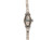  Art Deco Ladies Manfred 17 Jewel Wrist Watch 14K Rolled Gold 1940's Flowers 