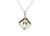 Art Deco Diamond .30ct Solitaire Pendant Necklace Mined Antique 14K Original 1930's