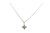 Brand New Diamond Asscher Cut Cross Pendant Necklace .25ct E-F 14K White Gold