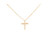  Diamond Cross Slide Pendant Necklace .25ct 14K Yellow Gold BRAND NEW 