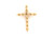 Diamond Cross Slide Pendant Necklace .25ct 14K Yellow Gold BRAND NEW 