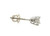 Single Diamond Stud Earring .25ct Natural Round Brilliant G SI2 14K Screwback 