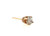 Single Diamond Stud Earring .25ct Natural Round Brilliant I I1 14K Yellow Gold 