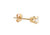  Single Diamond Stud Earring .20ct Natural Round Brilliant F SI 14K Yellow Gold 