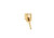  Single Diamond Stud Earring .20ct Natural Round Brilliant F SI 14K Yellow Gold 