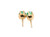  Emerald Stud Earrings .65cttw Round 4mm 14K Yellow Gold 