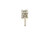  Single Diamond Stud Earring .15ct Natural Princess Cut F-G SI1 14K White Gold 